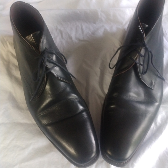 Floris Van Bommel Men's  Suede&Leather Chelsea Dress Laceup Boots Size 12C - Picture 2 of 12